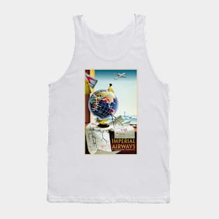 Imperial Airways UK Vintage Poster 1938 Tank Top